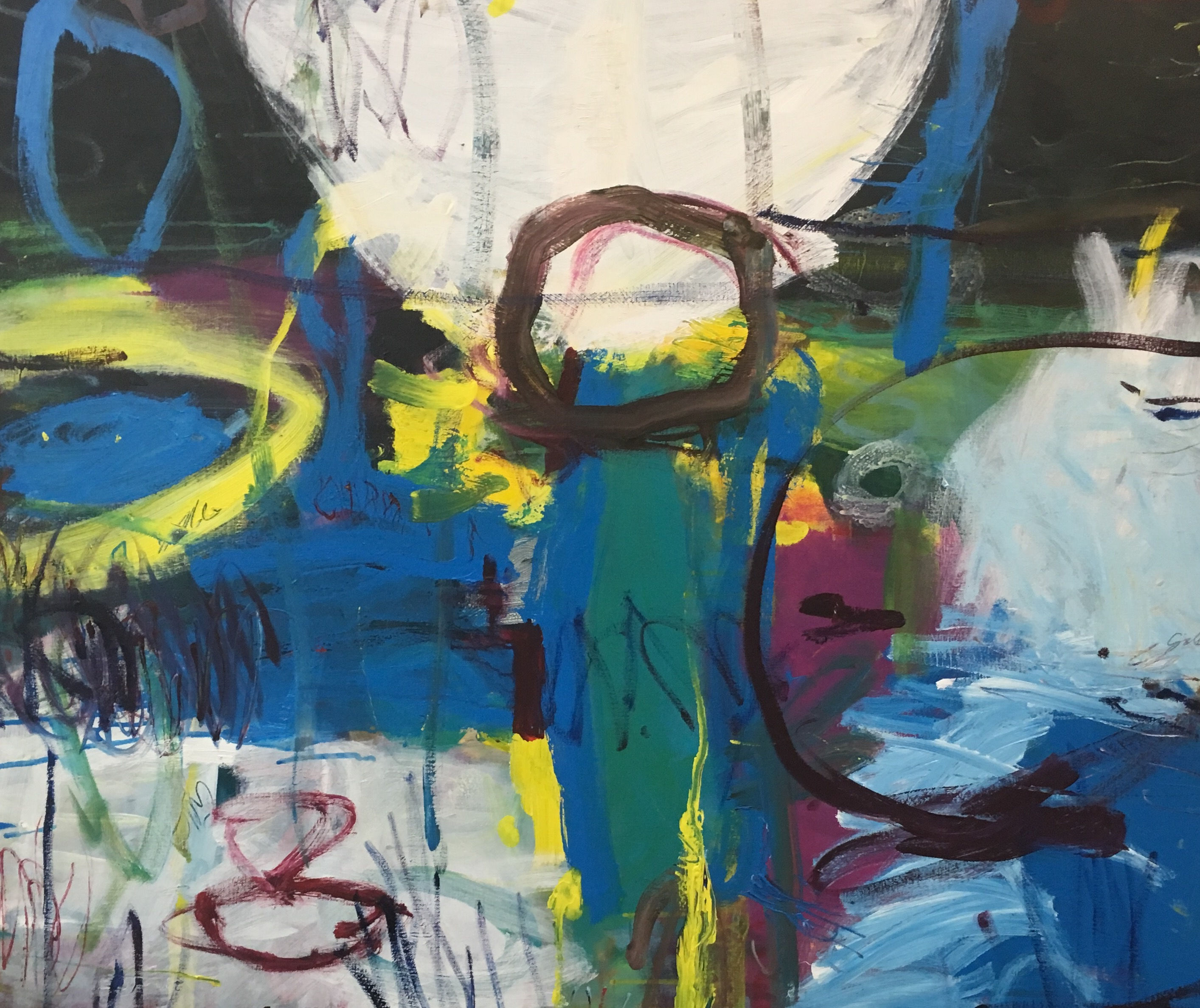 Exuberance 85 x 100 cm acrylic Framed SOLD