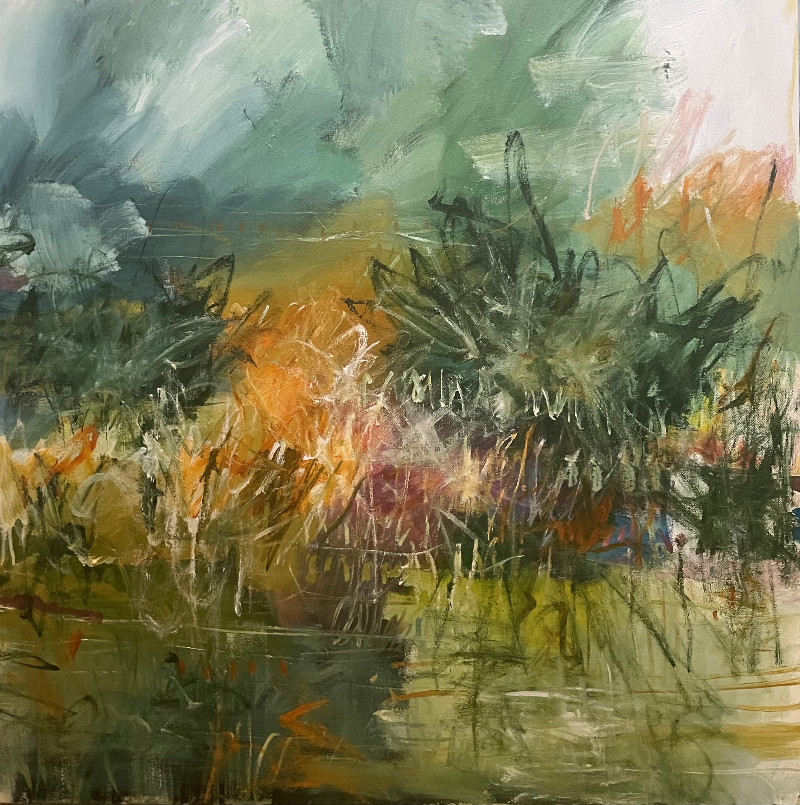 Roley Pool Reserve 75 x 75 cm acrylic SOLD