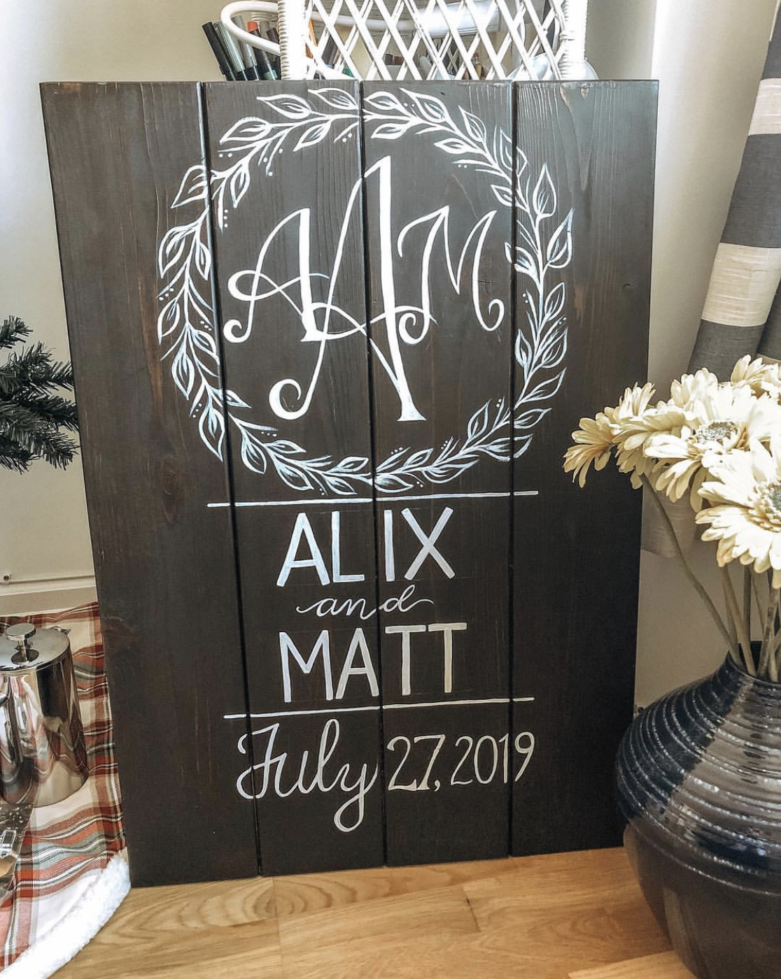 Custom Wedding Welcome Sign