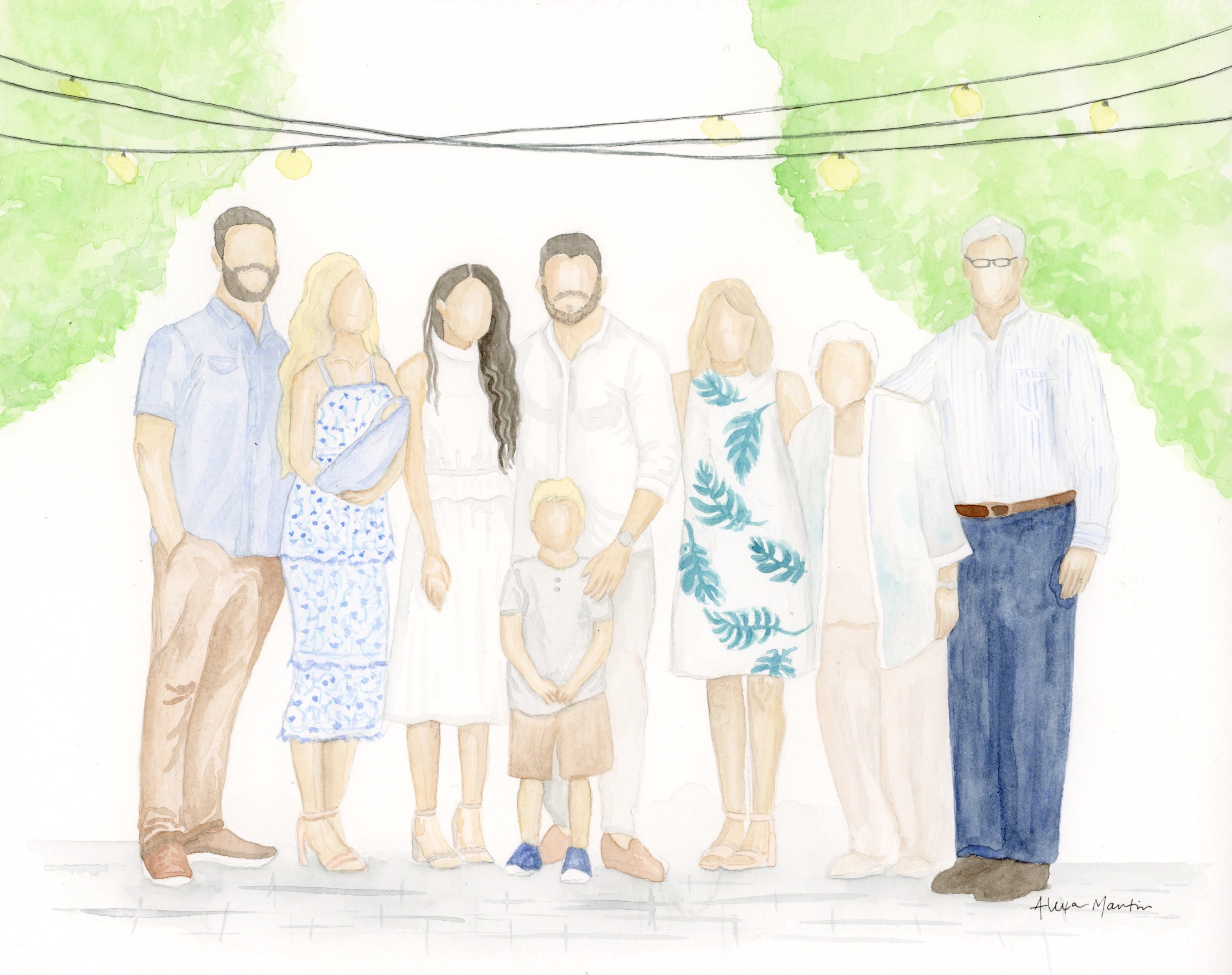 Summery Family Portrait