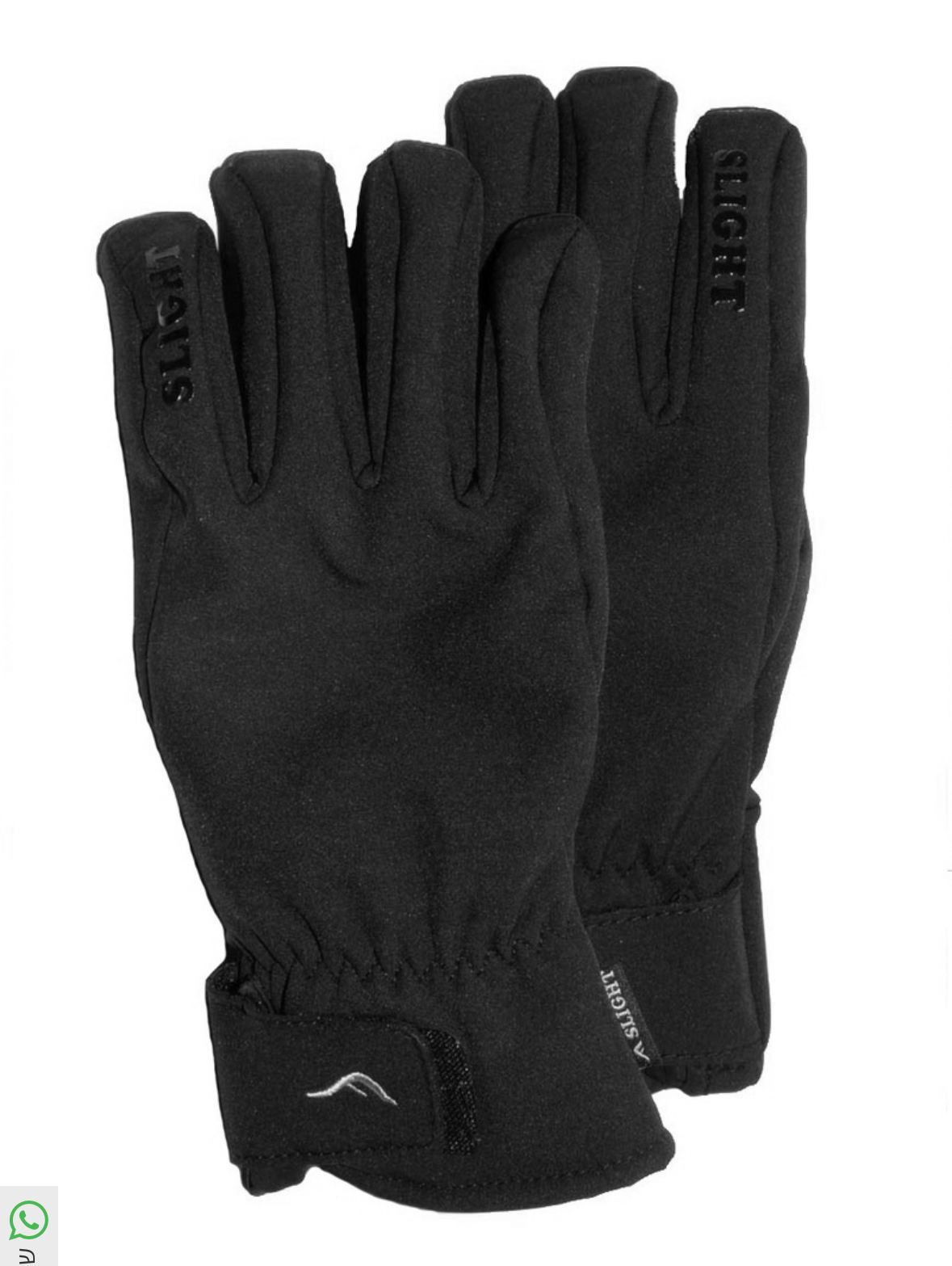 זוג כפפות שחורות חמות