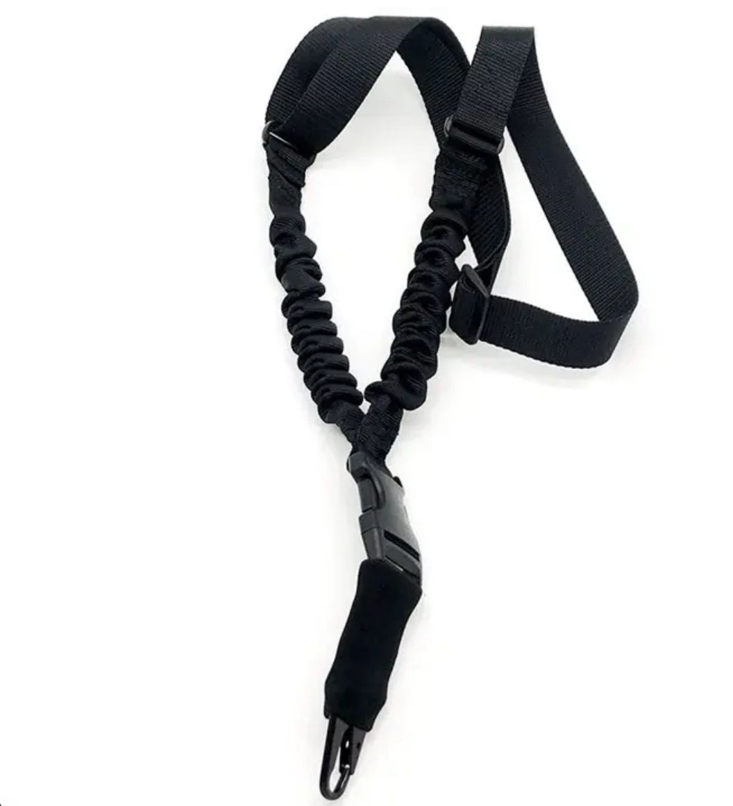 רצועת נשק שחורה, מתכווננת, נוחה לנשיאה