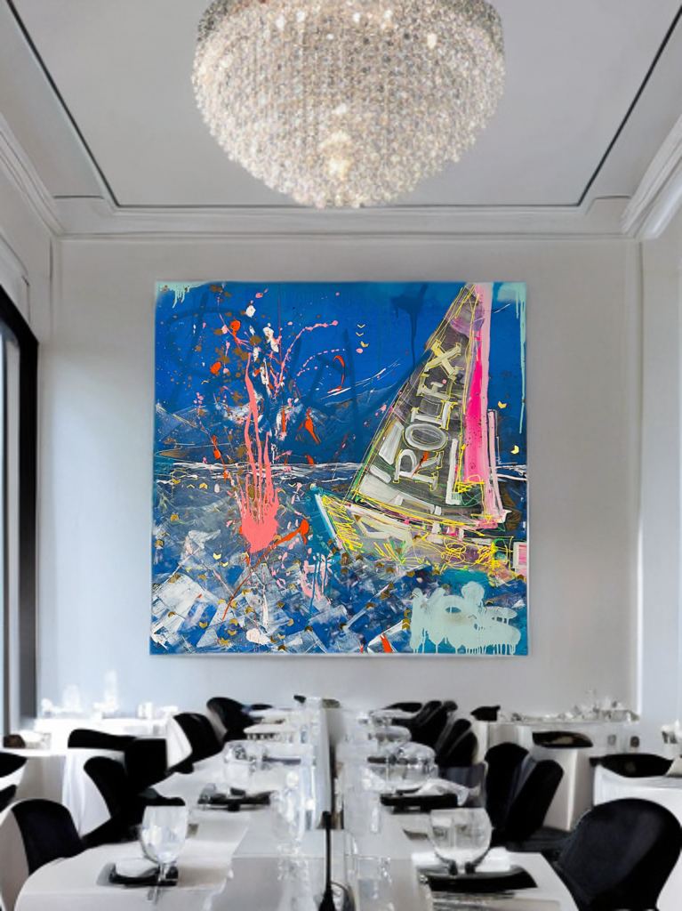 Rolex Boat in Geneva Lake Blue by Art Vladi 1/1