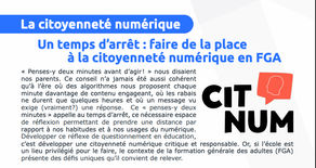 La CITNUM dans la revue annuelle de la FGA!