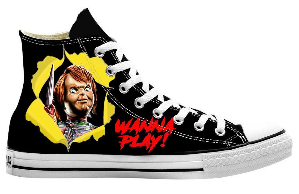 CHUCKY CUSTOM CONVERSE HIGH TOP SNEAKERS