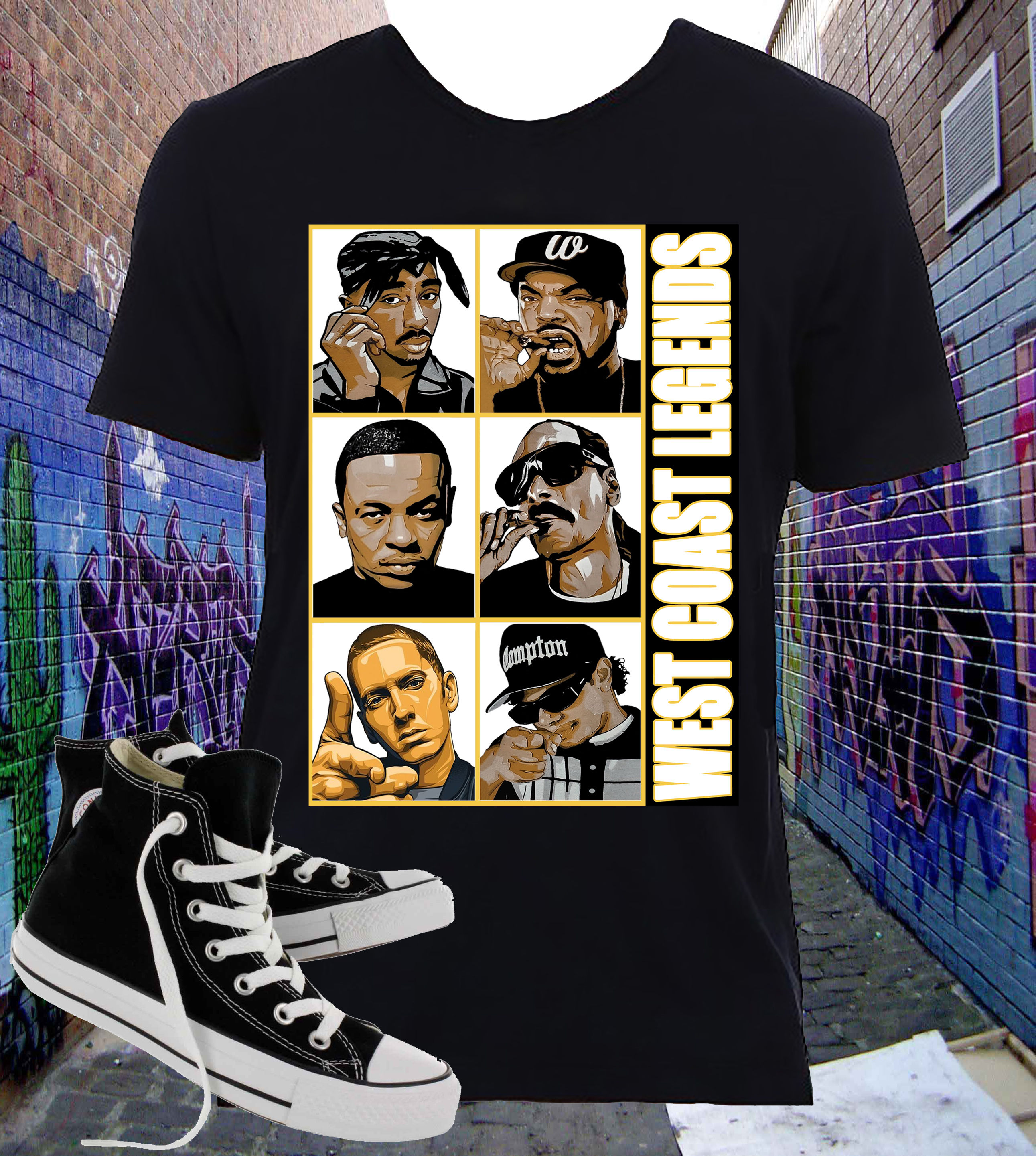 WEST COAST LEGENDS TSHIRT - (1001)