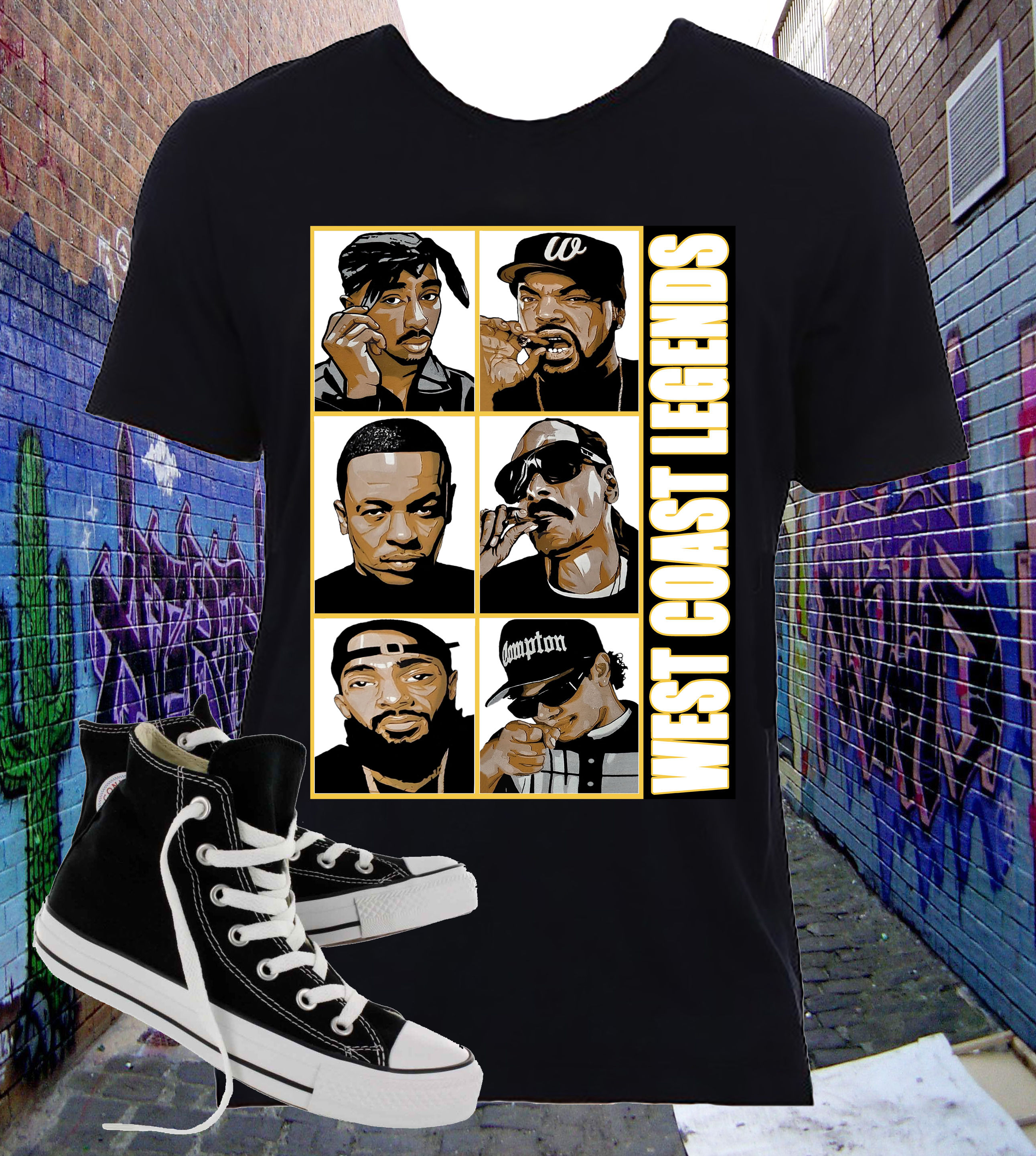 WEST COAST LEGENDS TSHIRT - (1002)