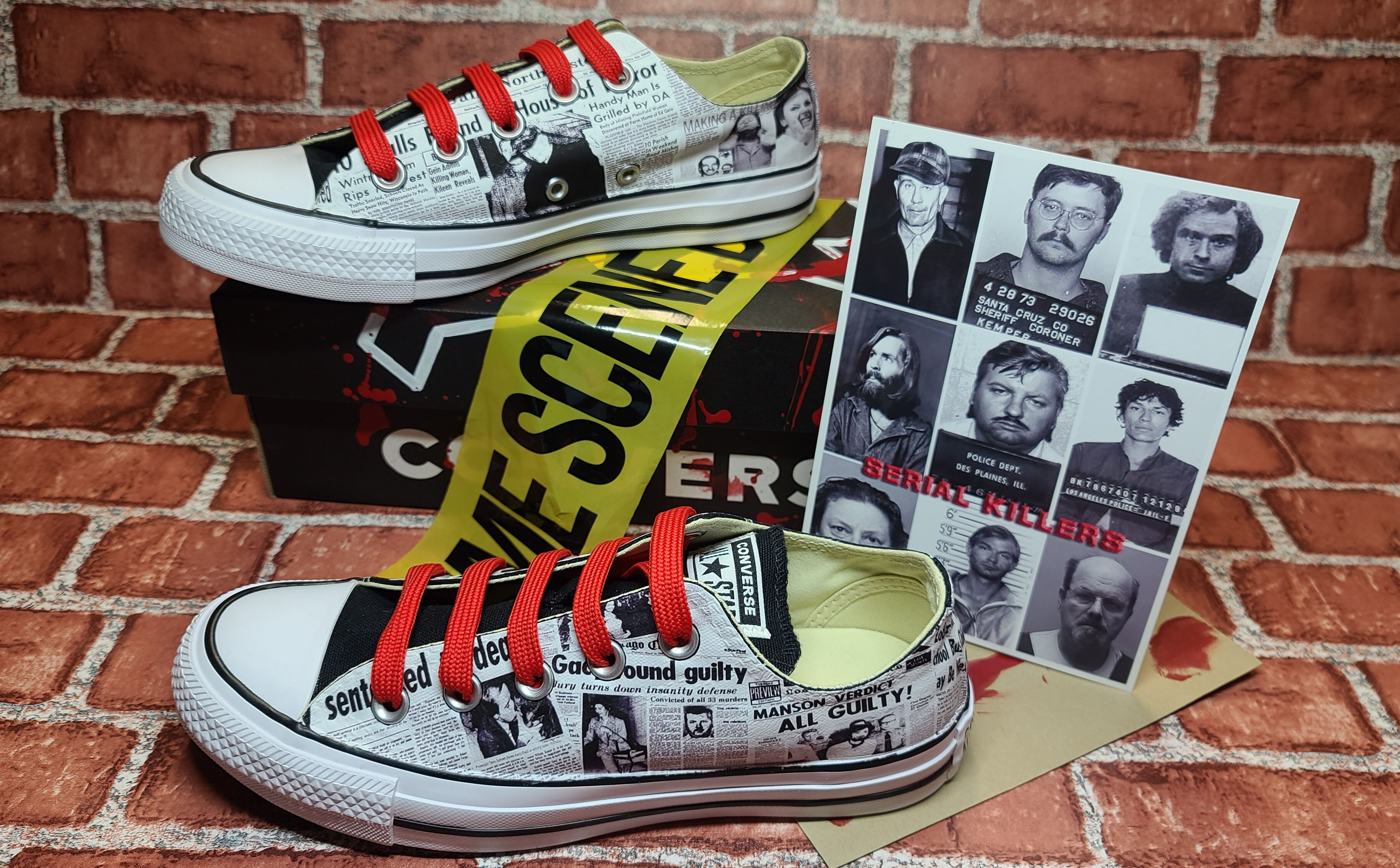 SERIAL KILLERS CUSTOM CONVERSE SNEAKERS