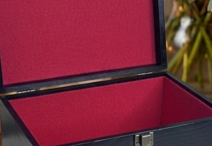 Thumbnail: Sleek Black Nike Shoebox Cremation Urn Keepsake