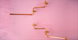 copper kitchen towel holder