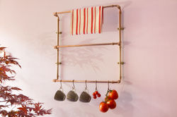 Dog's Body Copper Towel Rail - Kitchen