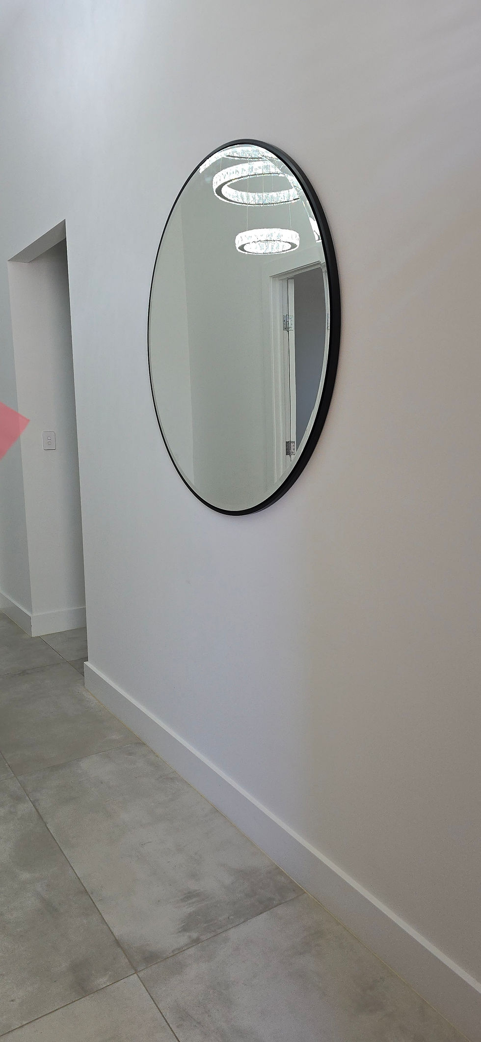 Large decorative mirror professionally installed and securely mounted by Assembly Experts in Adelaid