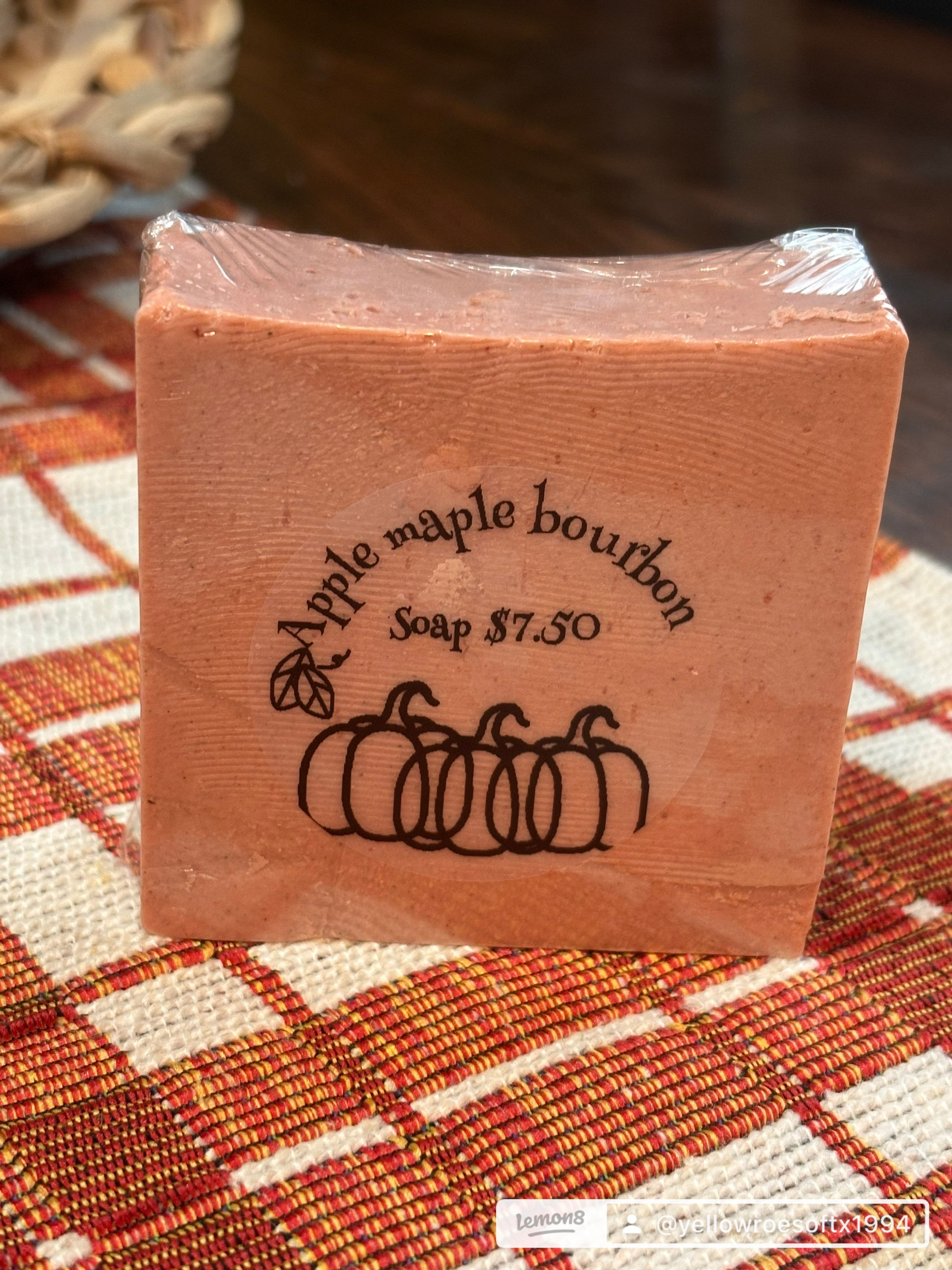 Apple maple bourbon soap