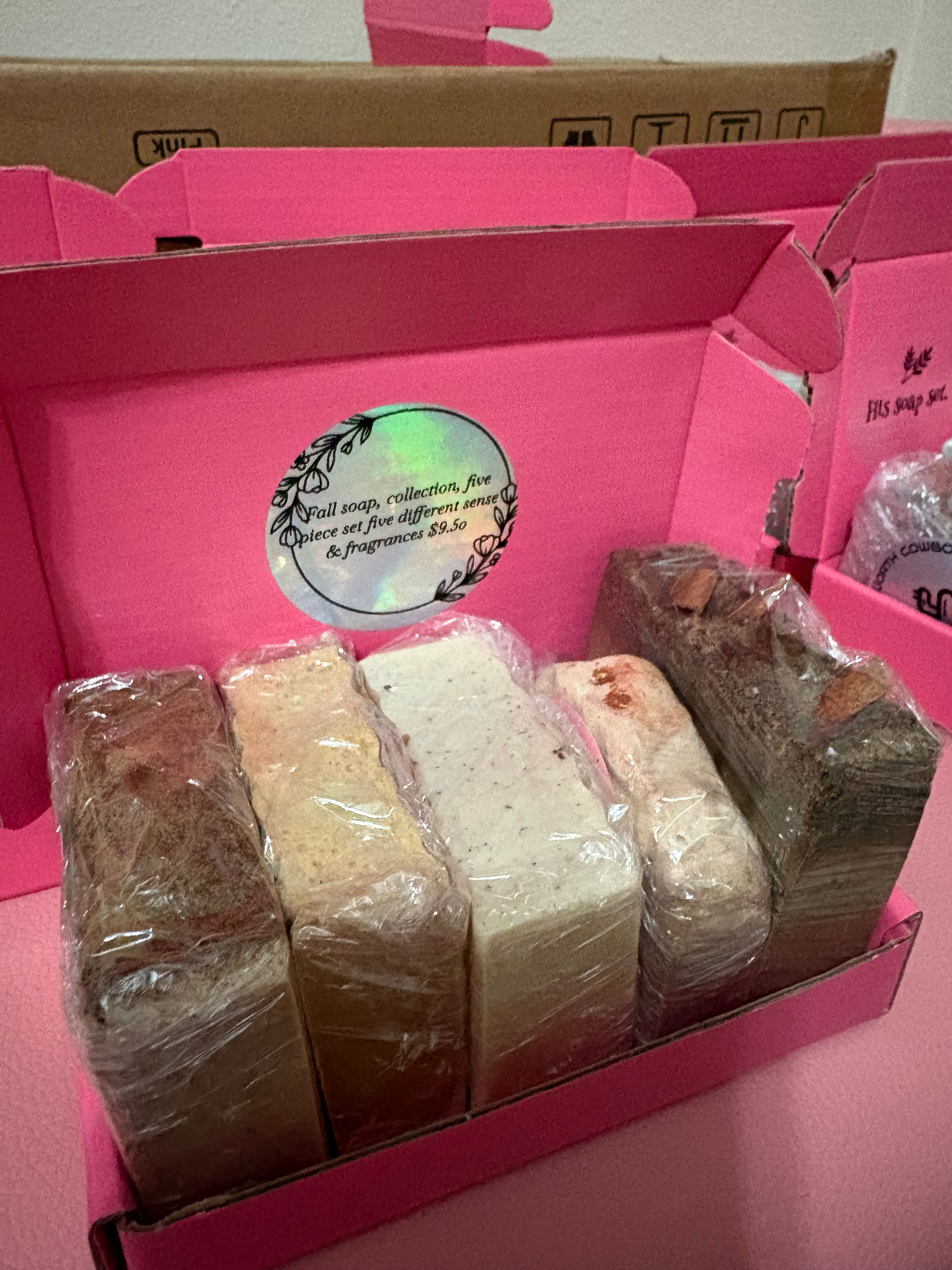 Five piece fall soap collection
