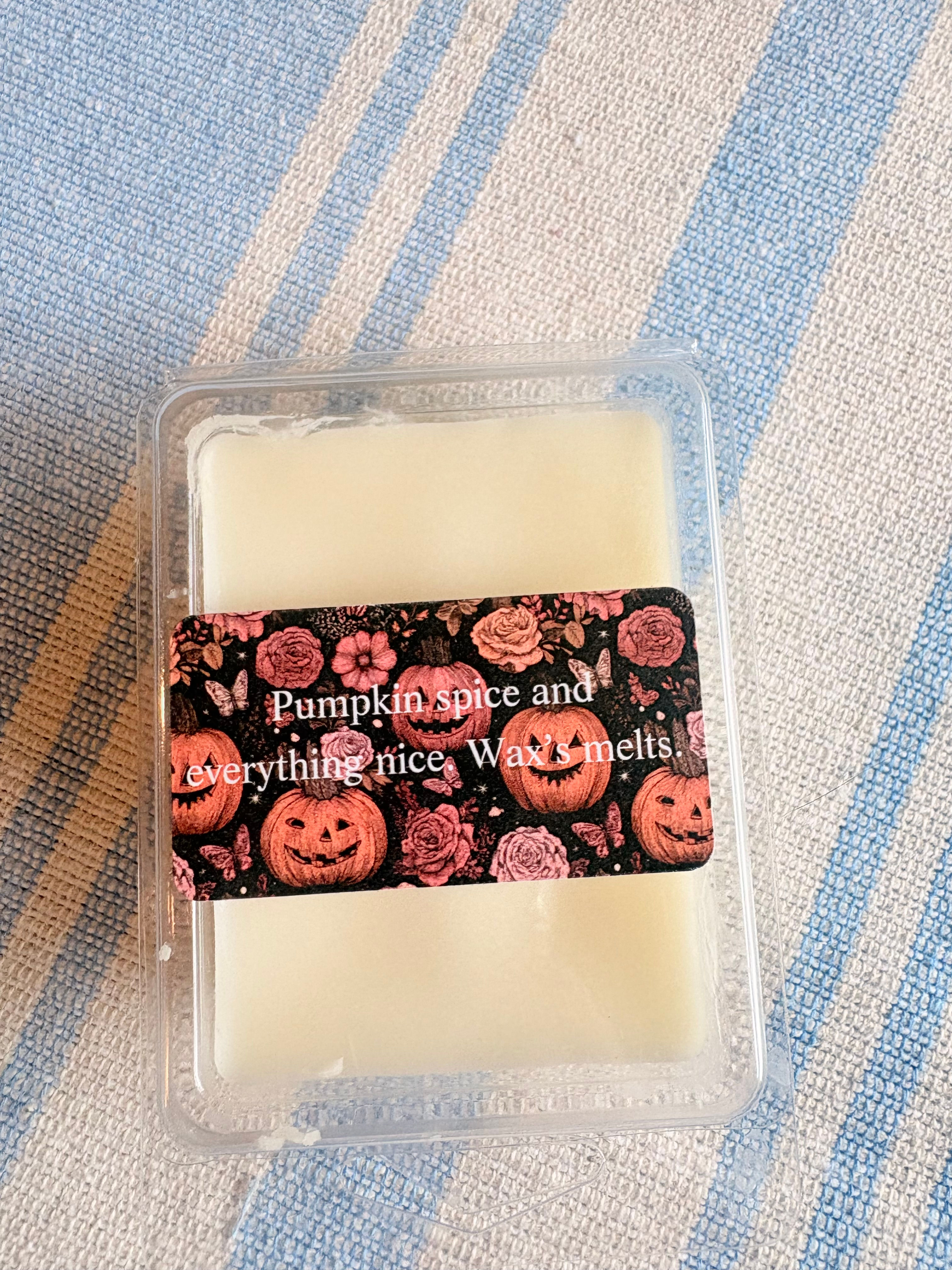 Pumpkin spice wax melt