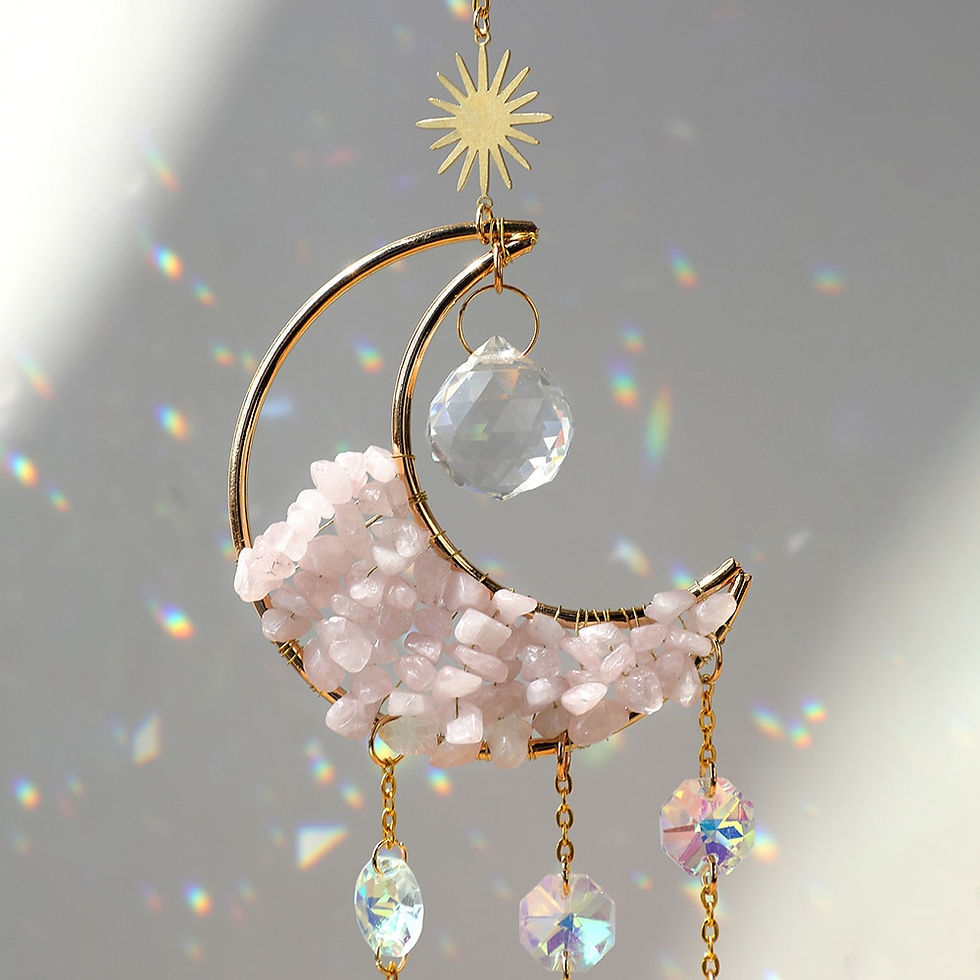 Miniatura: Mystic Crystal Moon Suncatcher