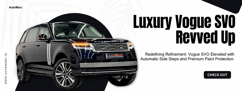 Luxury Vogue SVO Revved Up with the Automatic Side Steps.