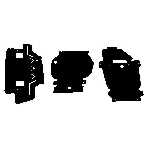 Thar Under Body Shield (Black, Red & Grey) 1 Piece