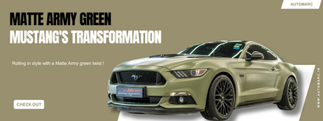Matte Army Green Mustang Transformations: Unleash Your Inner Warrior
