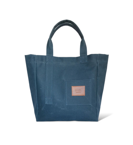 Denim Blue Oversize Canvas Bag | Bael İstanbul