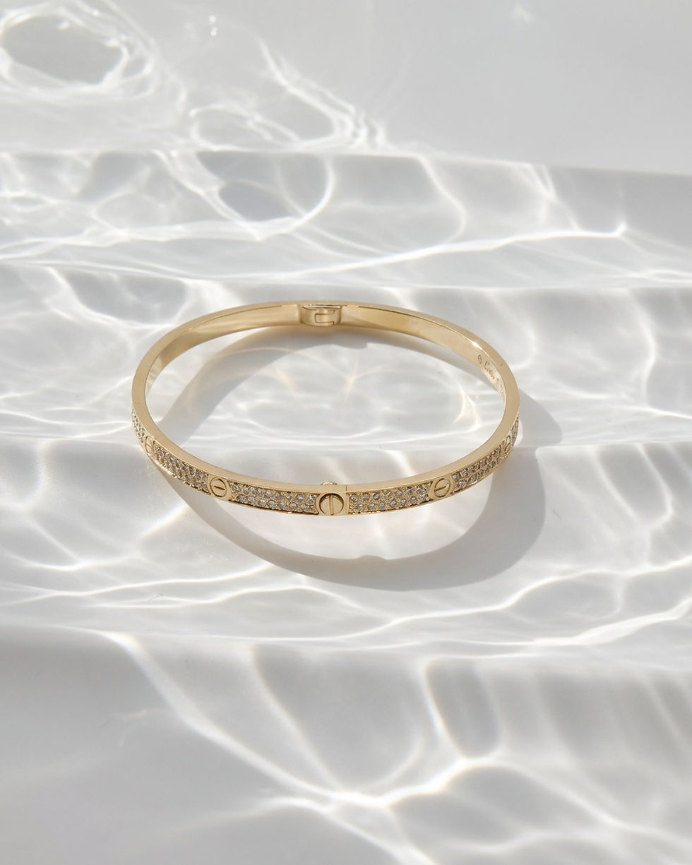 섬네일: LOVE bracelet, small model, paved