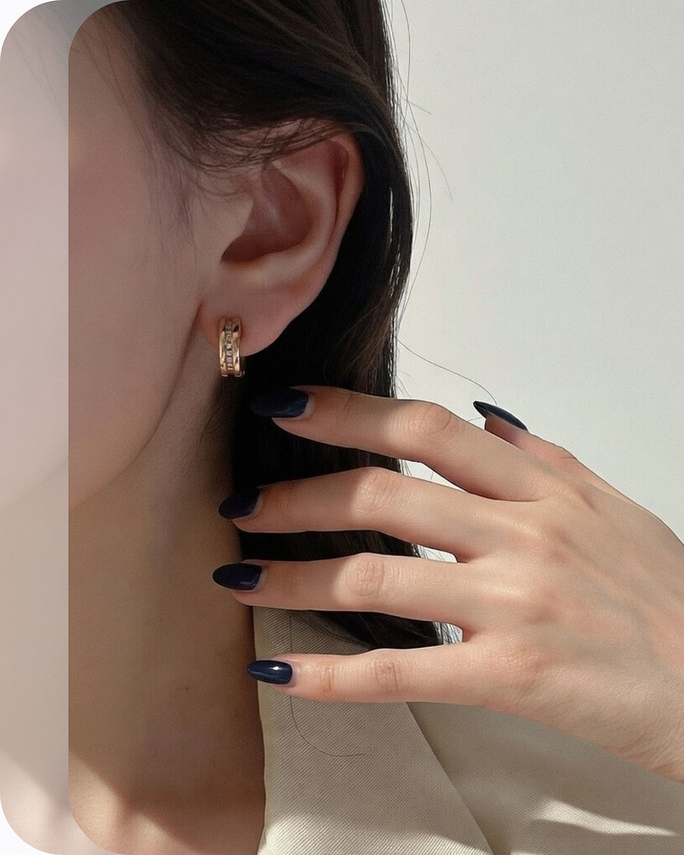 섬네일: B.zero1 Classic hoop Earring. LAB Diamond