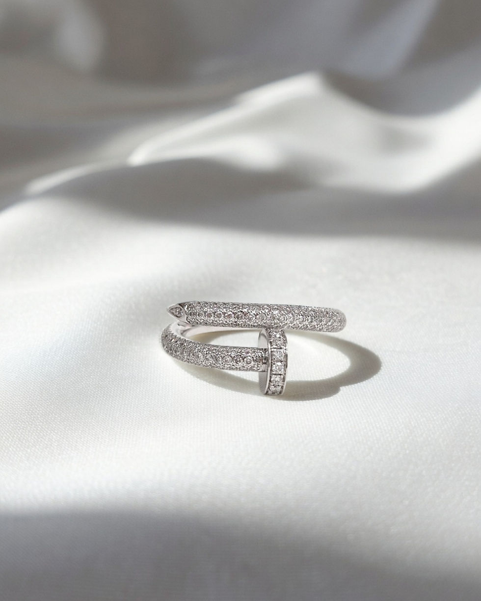 섬네일: Juste un Clou ring Classic .diamonds