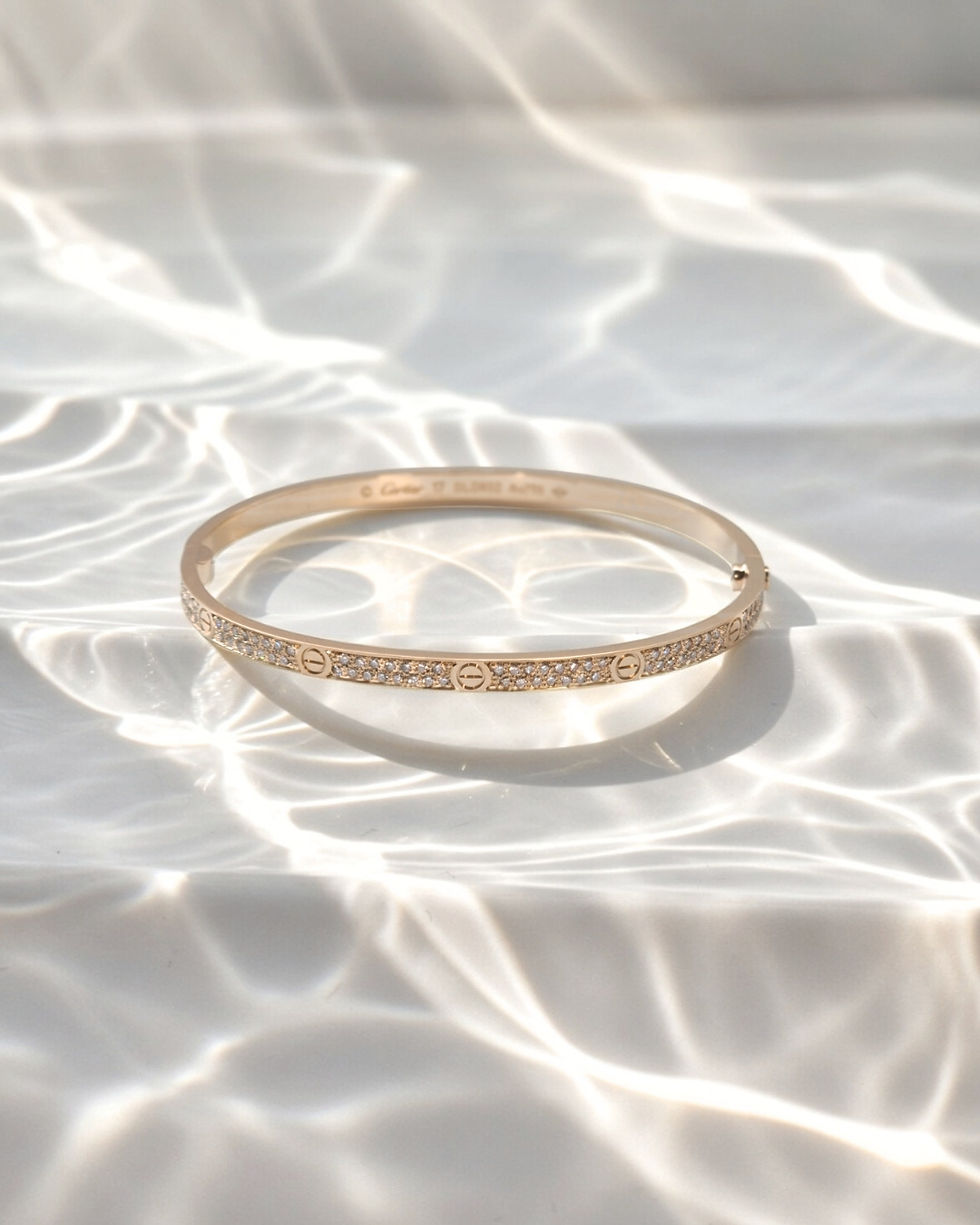 섬네일: LOVE bracelet, small model, paved