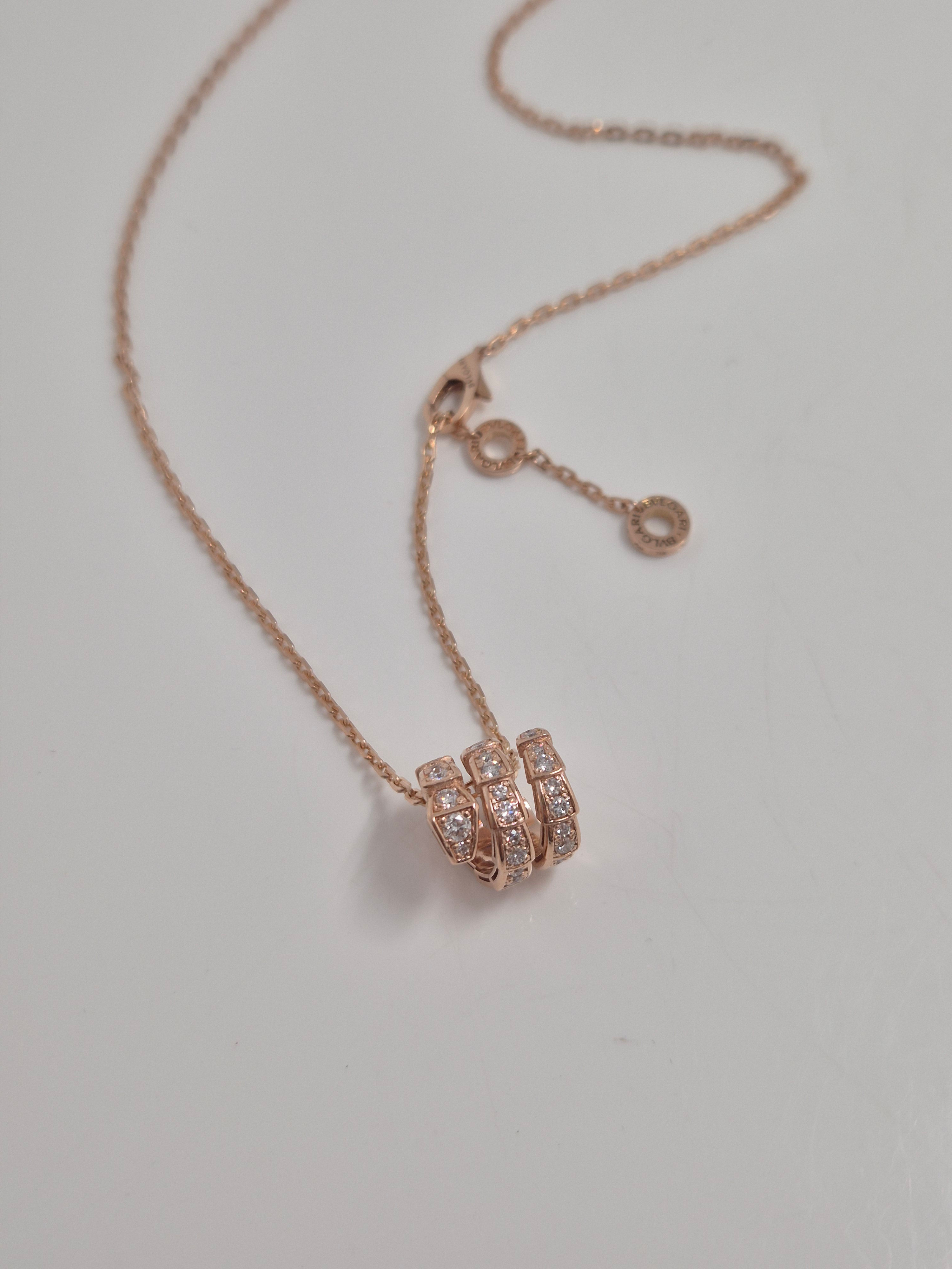 Serpenti Viper Necklace. Full Pave