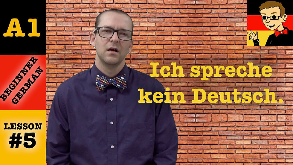 Ich spreche kein Deutsch