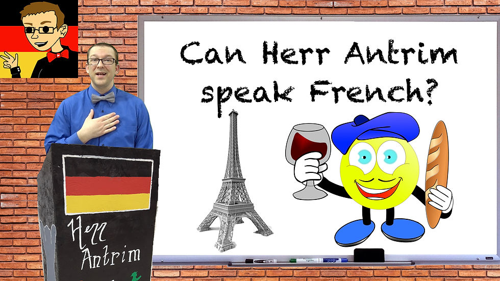Can Herr Antrim speak French now?