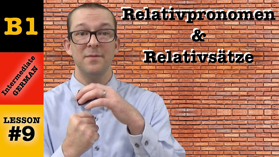 German Relative Pronouns and Relative Clauses