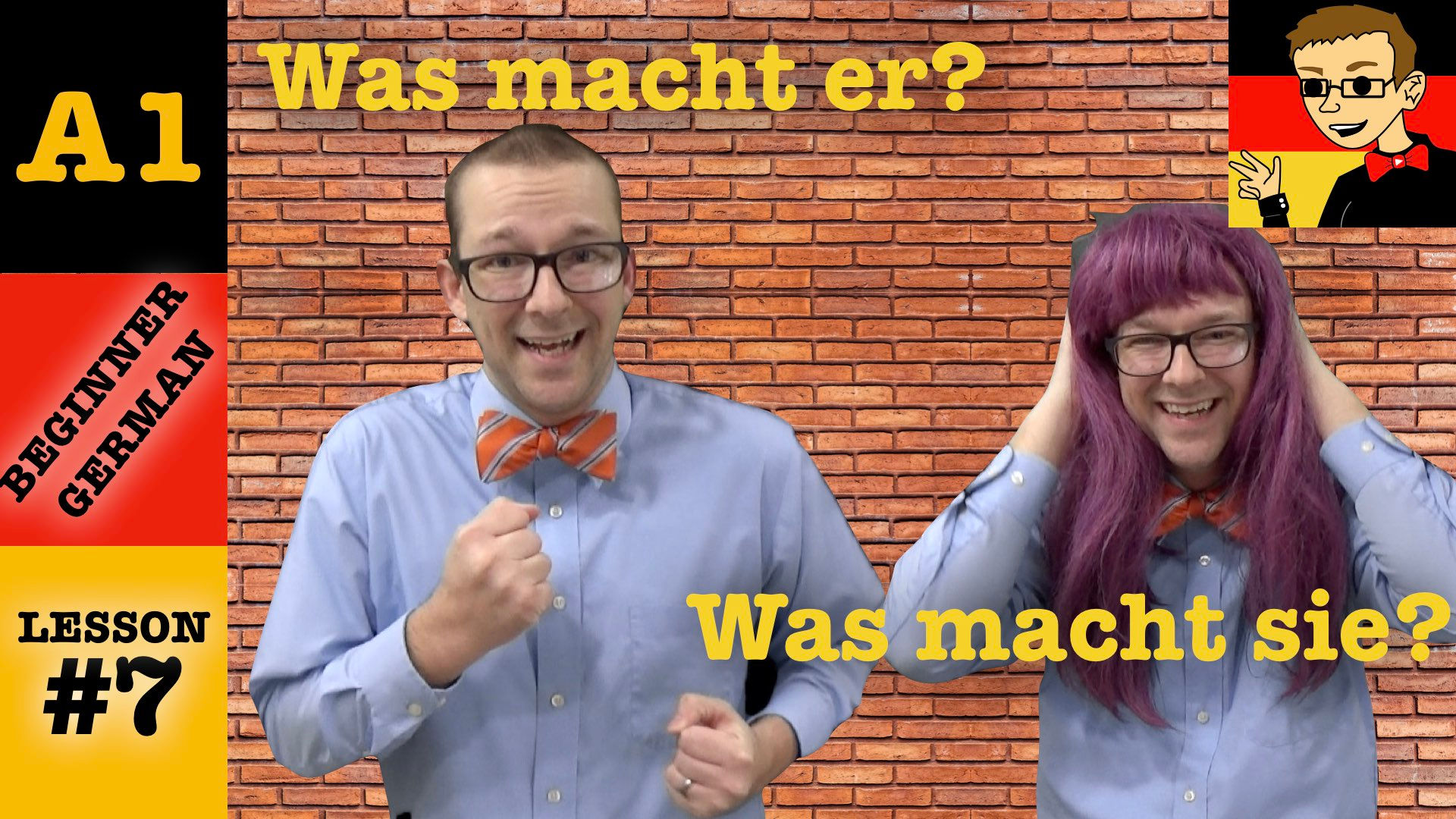 Was macht er? Was macht sie?