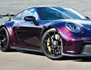Porsche 911, farvet PPF, stenslagsfolie, lakbeskyttelse,