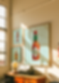 Bold digital oil painting of tabasco hot sauce jar featuring painterly brush strokes in contemporary style for sale.