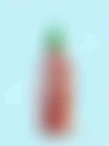 Bold digital oil painting of Sriracha hot sauce jar featuring painterly brush strokes in contemporary style for sale.