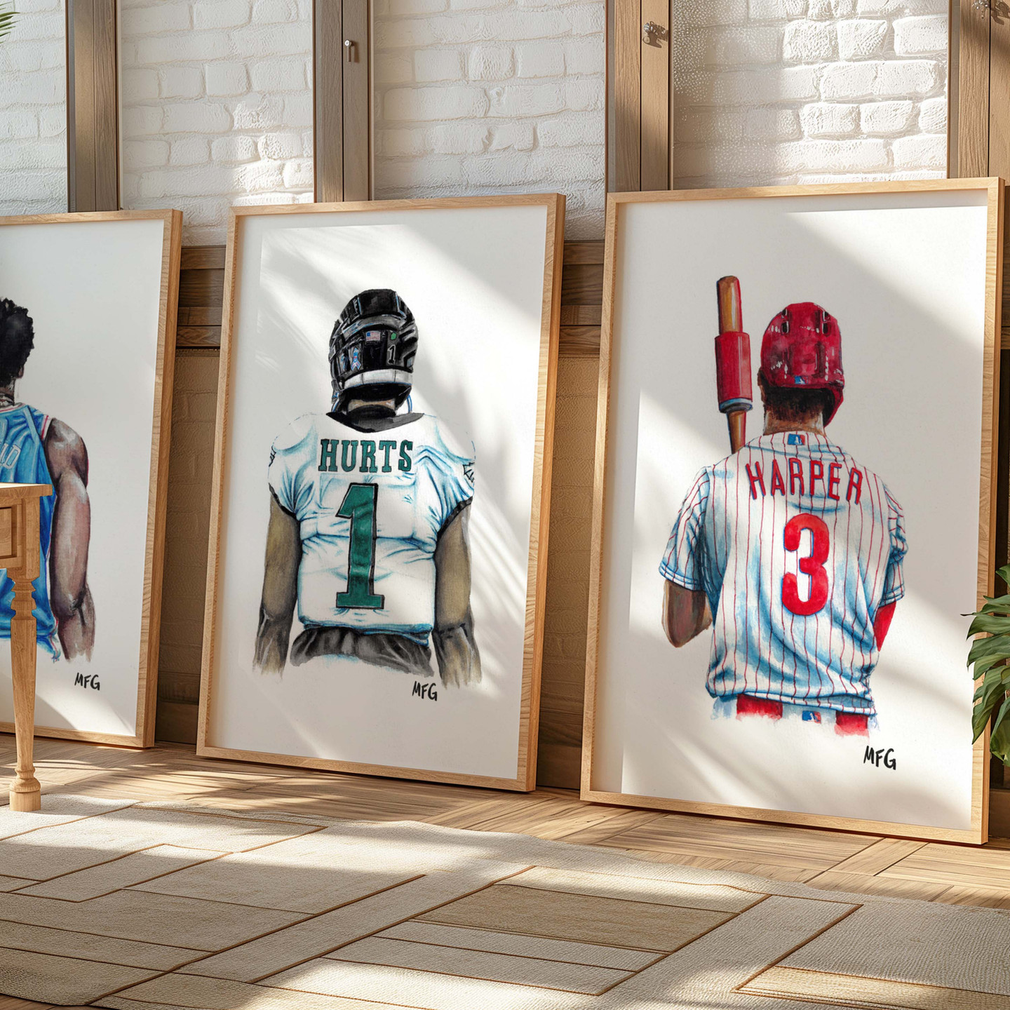 joel embiid painting, water color painting, philly, philadelphia sixers, basketball art, go birds, philadelphia art, water co