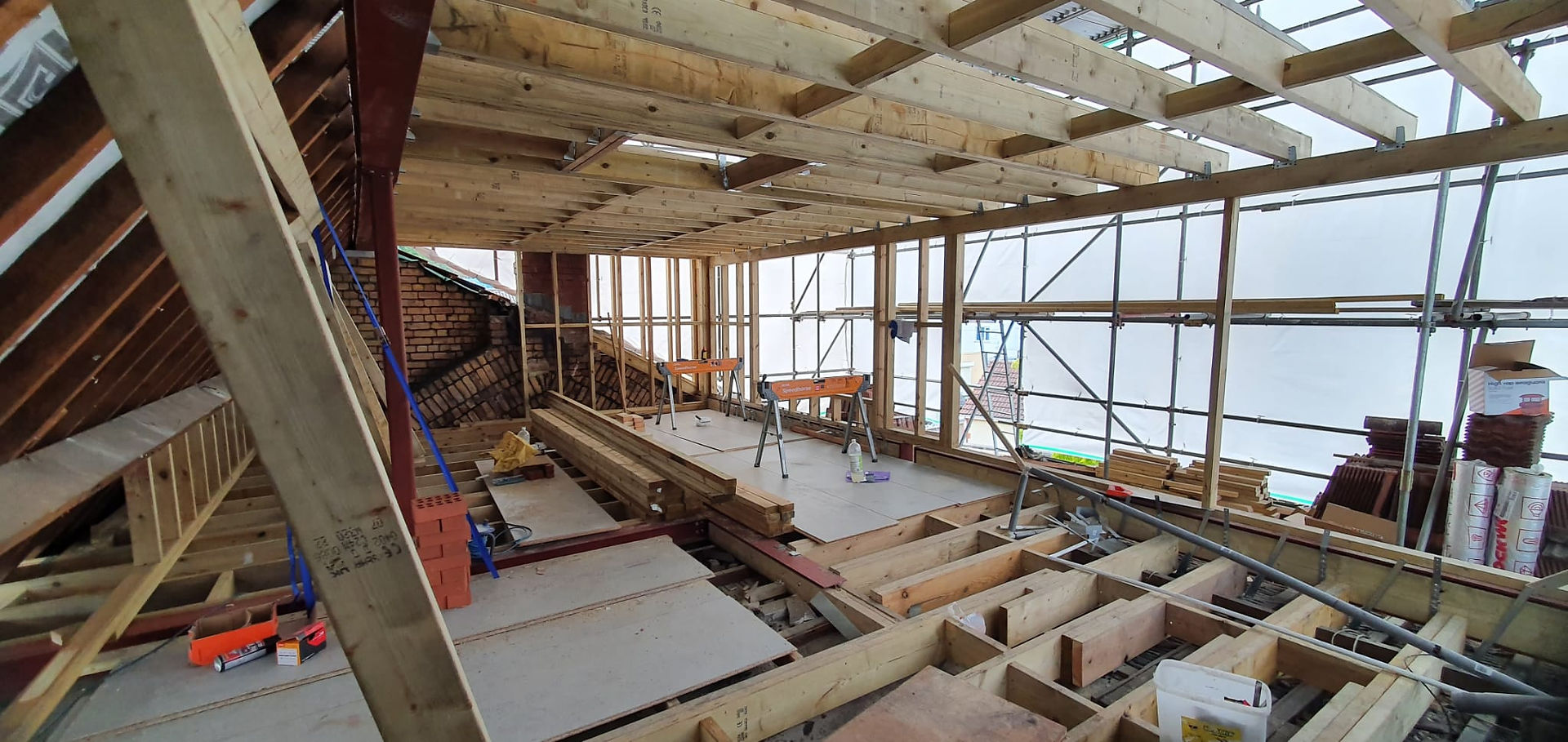 Insulation is being added to the loft renovation