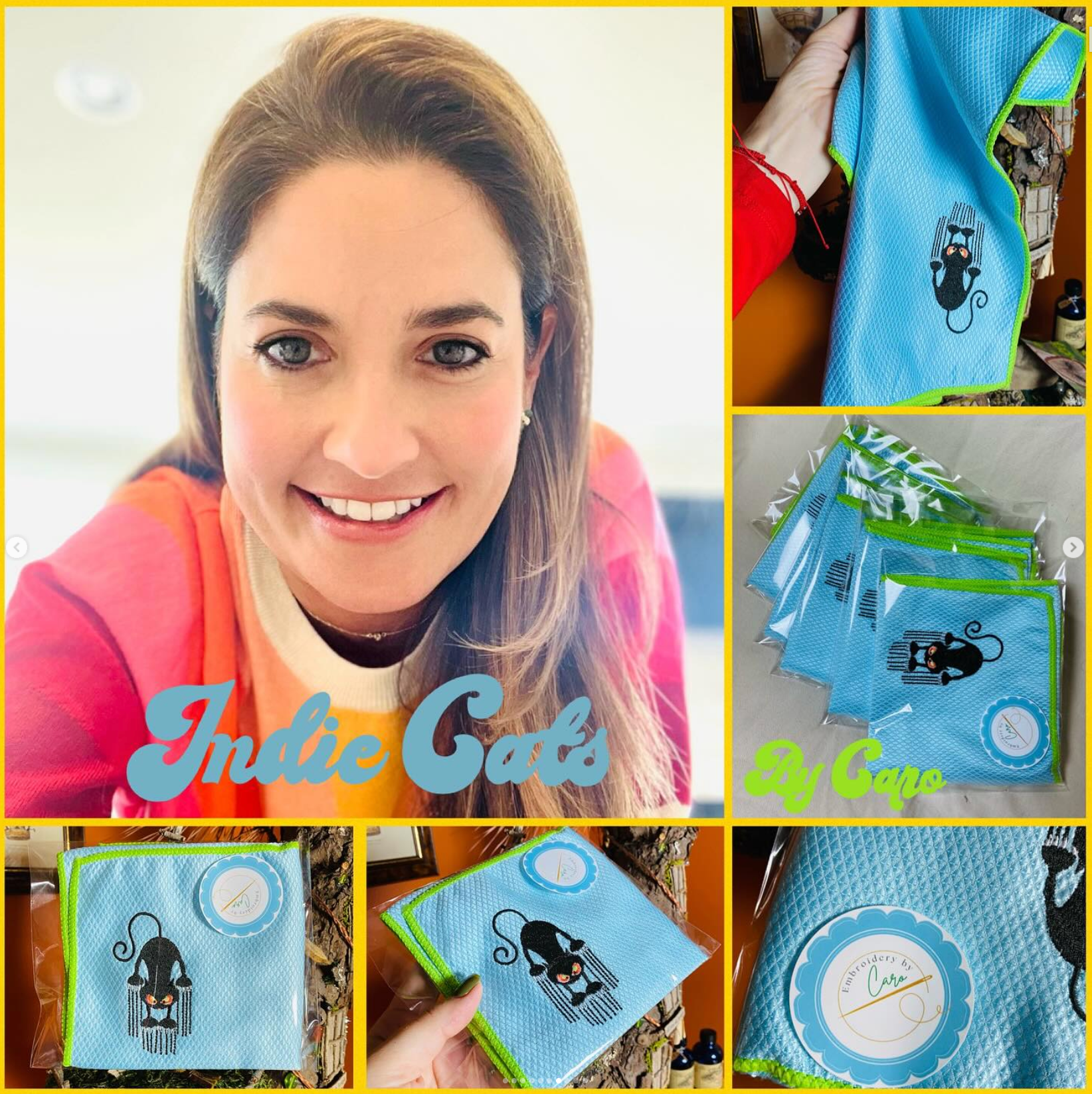 Maria Deirisarri Music Cat Cleaning Cloth Animal Charity