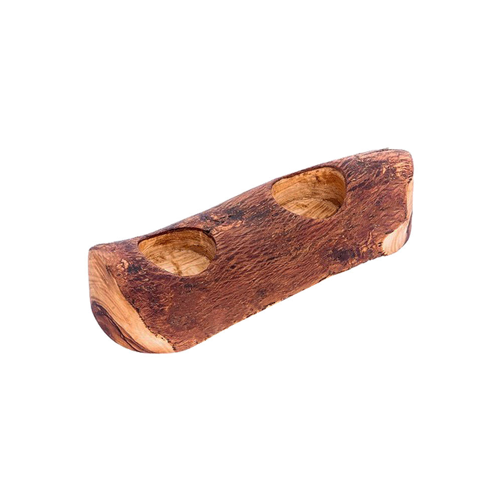 Bougeoir rustique 2 trous