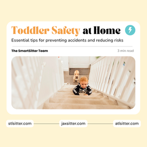 A toddler climbs up a carpeted staircase with a small dog behind, highlighting the importance of stair safety and supervision in the home environment.