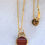 サムネイル： Gem circle necklace -Red agate