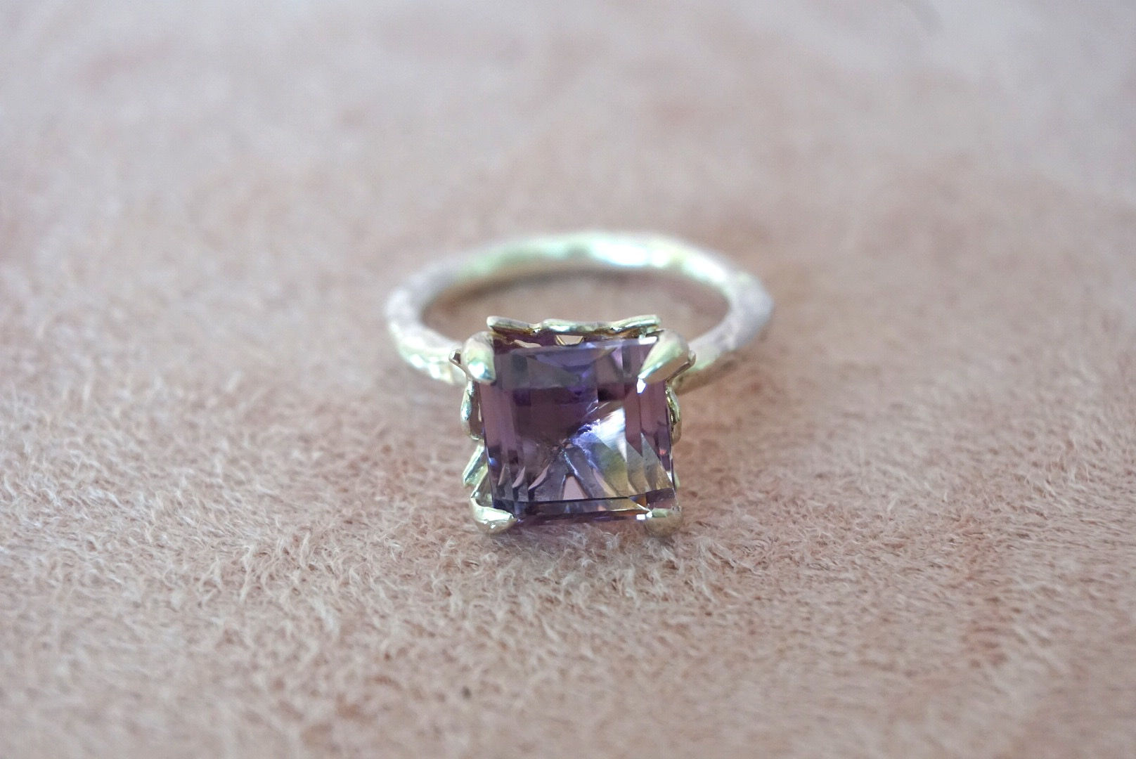 Ametrine Gem rough ring