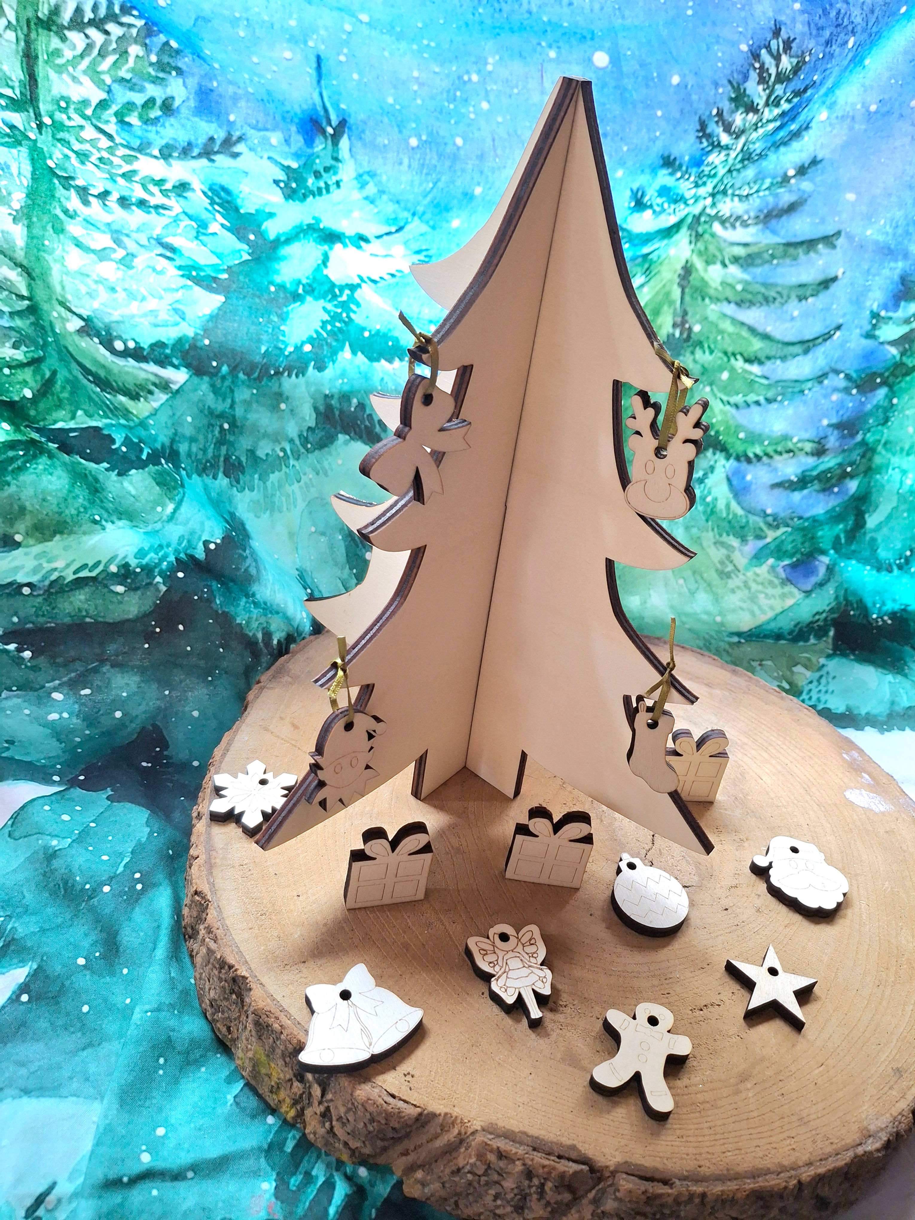 Christmas tree with decorations 