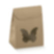Kraft with butterfly cut out