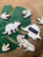 Paint your own Dinosaur magnets
