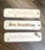 unpainted personalise book marks