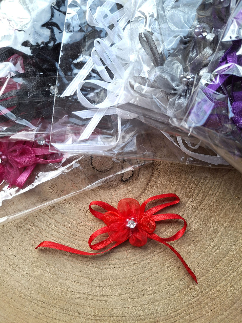 Thumbnail: adhesive sticky bow for childrens crafting
