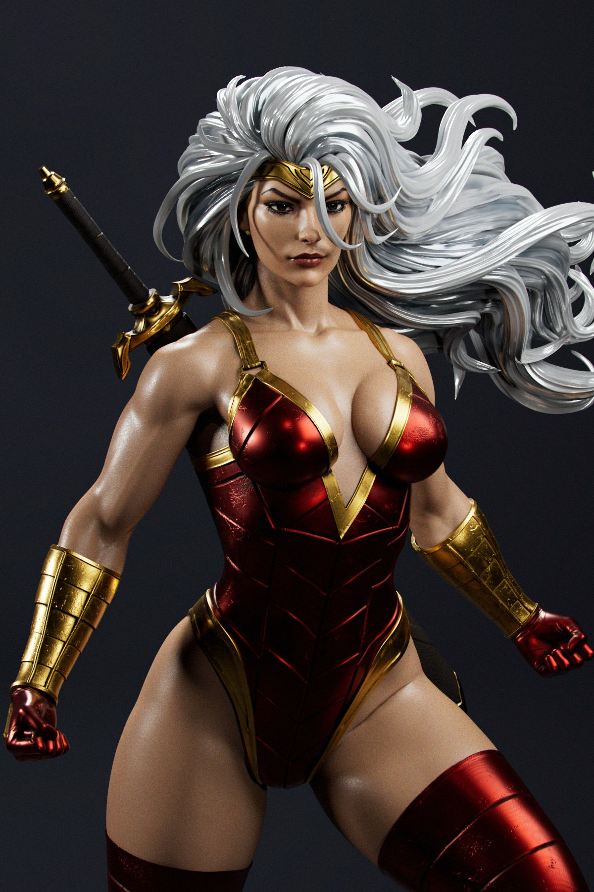 Glory, DC, 1/4-1/24, Figur, Unbemalt, 3D-Druck, Statue, Abe3D