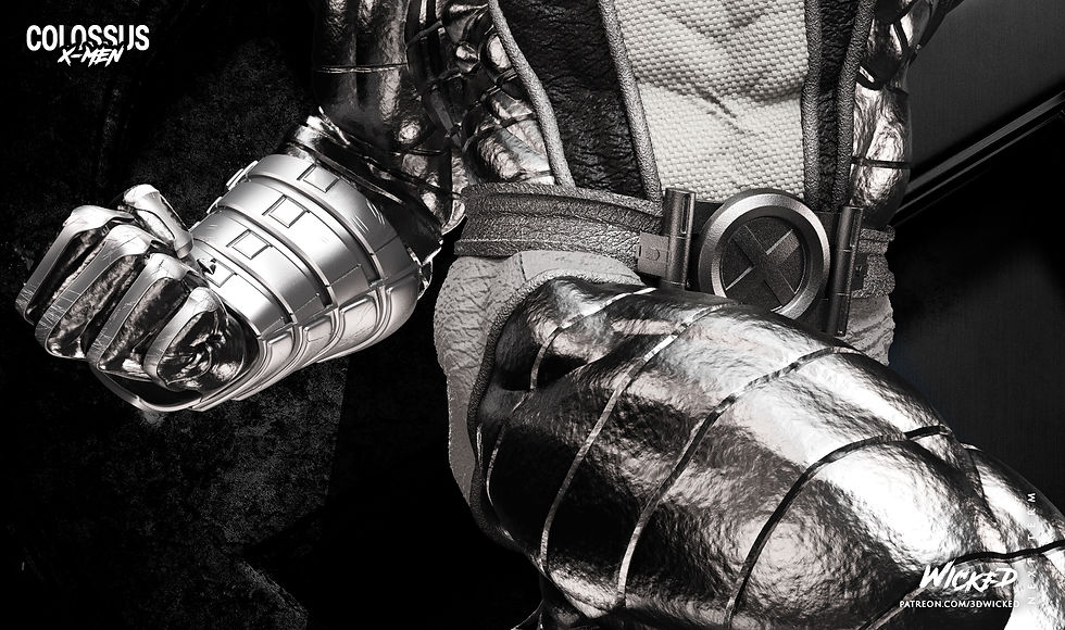 Miniaturbild: Colossus, Marvel, 1/4-1/24, Sculpture, Figur, Unbemalt, 3D-DRUCK, Wi